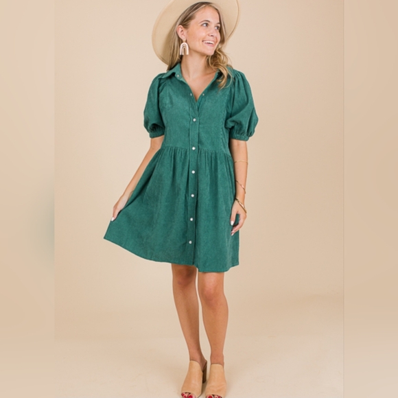 entro Pearl Snap Dress - Picture 1 of 13